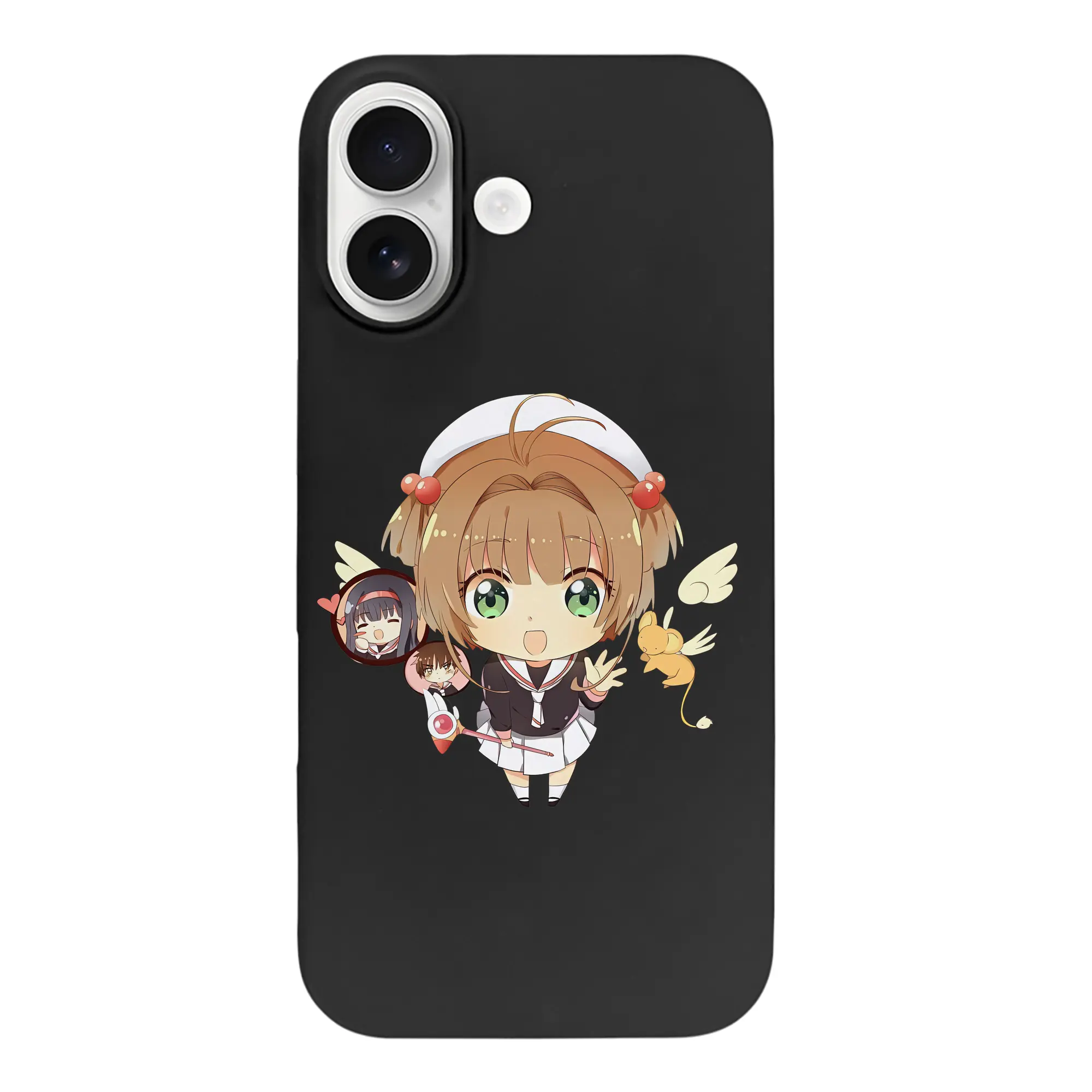 カードキャプターさくら グッズ,木之本桜 - iPhone 17 シリーズ シリコンケース 薄型 耐衝撃 指紋防止 ソフトタッチカバー 精密フィット 傷防止 保護ケース iPhone 17/17 Air/17 Pro/17 Pro Max 対応